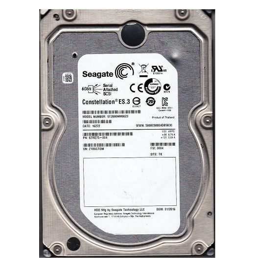9ZM275-004 Seagate Constellation ES.3 2TB 7200RPM SAS 6Gb/s 128MB Cache (512n) 3.5-inch Hard Drive