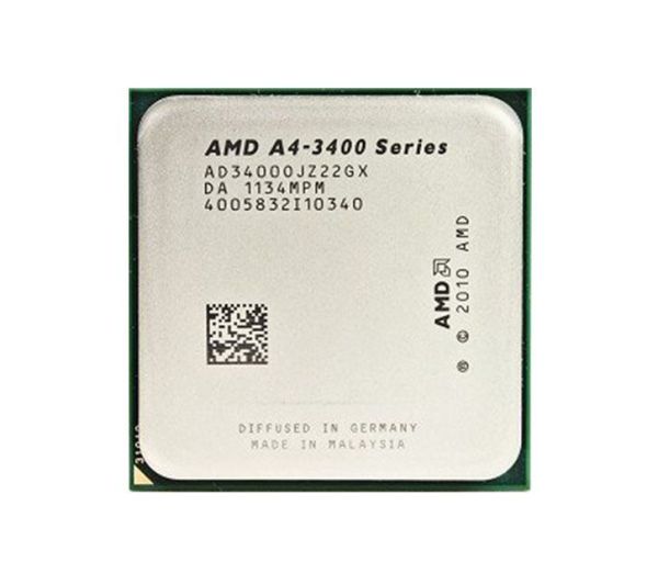 AD3400OJZ22HX AMD A4-3400 Dual-core (2 Core) 2.7GHz 1MB L2 Cache Socket FM1 Processor