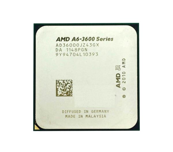 AD3600OJZ43GX AMD A6-3600 Quad-core (4 Core) 2.1Ghz 4MB L2 Cache Socket FM1 Processor