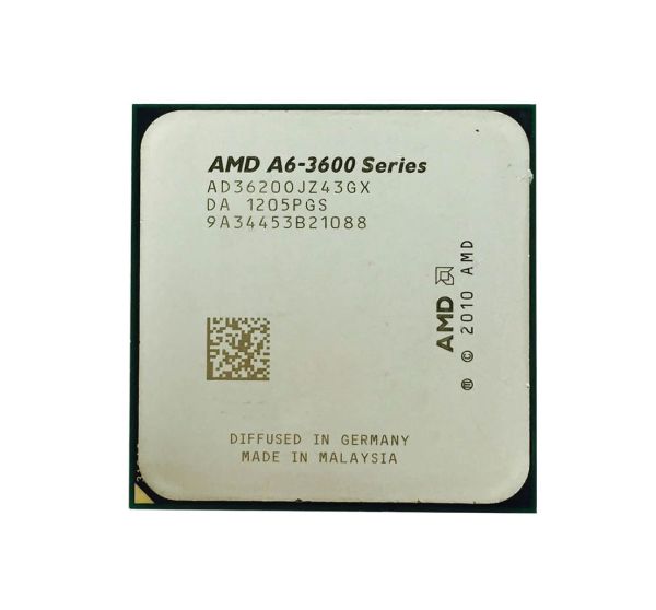 AD3620OJZ43GX AMD A6-3620 Quad-core (4 Core) 2.2Ghz 4MB L2 Cache Socket FM1 Processor