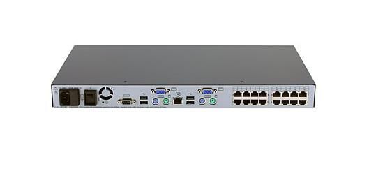 AF601A HP 2x1x16 IP 1U Rack-mountable KVM Console Switch with Virtual Media