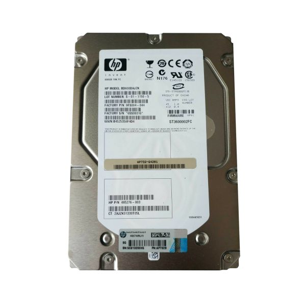 AP732-64201 HP 600GB 10000RPM Fibre Channel 4GB/s Hot-Pluggable Dual Port 3.5-inch Hard Drive