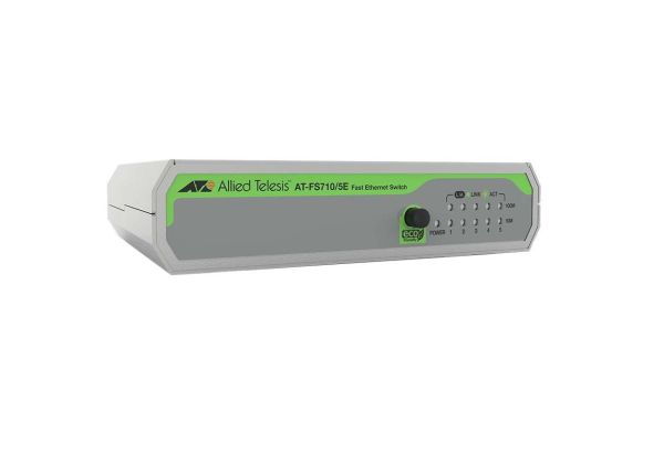 AT-FS710/5E-60 Allied Telesis FS710 Series 5 x Ports 10/100Base-TX Rack-mountable Layer 2 Unmanaged Fast Ethernet Network Switch