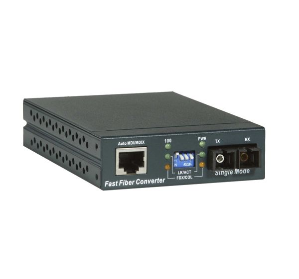 AT-MC101XL-30 Allied Telesis Fast Ethernet 100Base-TX to 100Base-FX (ST) Multi-Mode Fibre 2km Stand-Alone Media Converter