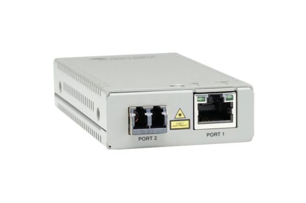AT-MMC2000/SC-60 Allied Telesis 10/100/1000T to 1000SX 220 m to 500 m Distance Support Gigabit Ethernet to Fiber Mini Media and Rate Converter