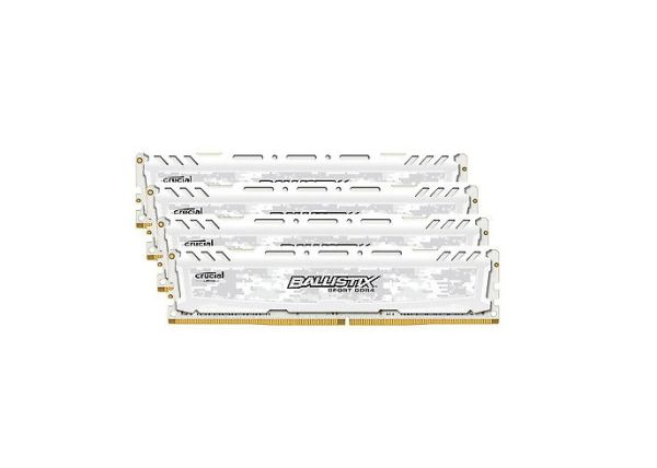 BLS4K16G4D240FSC Crucial Technology 64GB Kit (4 X 16GB) DDR4-2400MHz PC4-19200 non-ECC Unbuffered CL17 288-Pin DIMM 1.2V Dual Rank Memory