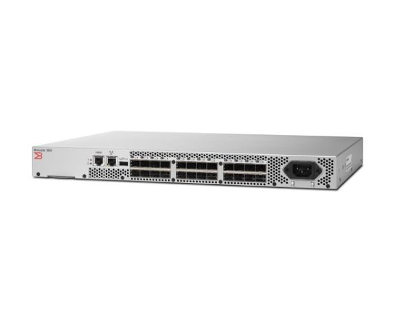 BR-340-0008 Brocade 300 24Port (16 Active) 8Gb Fibre Channel Switch Full SFPs