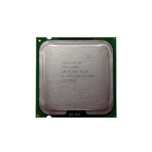 BX80547PE2667EN Intel Pentium 4 506 Single-Core 2.66GHz 533MHz FSB 1MB L2 Cache Socket LGA775 Processor