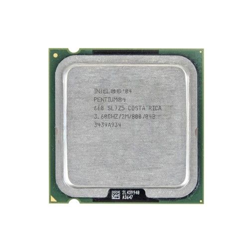 BX80547PG3600F Intel Pentium 4 660 Single-Core 3.60GHz 800MHz FSB 2MB L2 Cache Socket LGA775 Processor