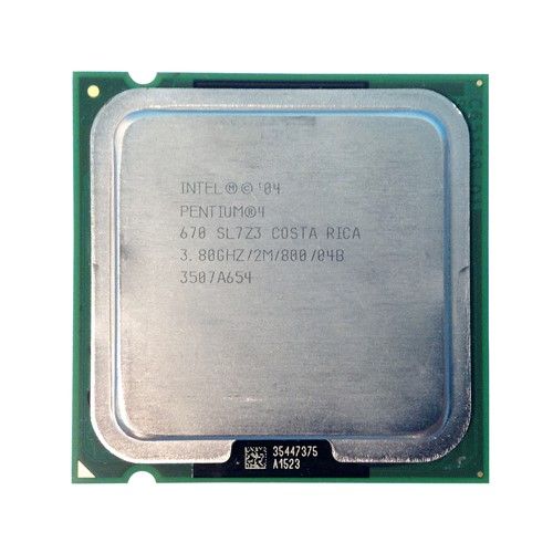 BX80547PG3800F Intel Pentium 4 670 Single-Core 3.80GHz 800MHz FSB 2MB L2 Cache Socket LGA775 Processor