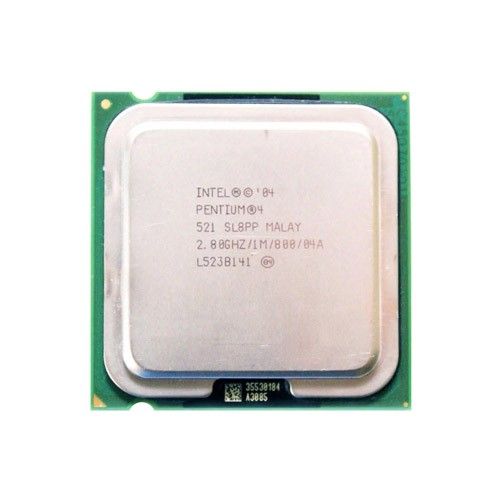 BX80547PGP280EK Intel Pentium 4 521 Single-Core 2.80GHz 800MHz FSB 1MB L2 Cache Socket LGA775 Processor