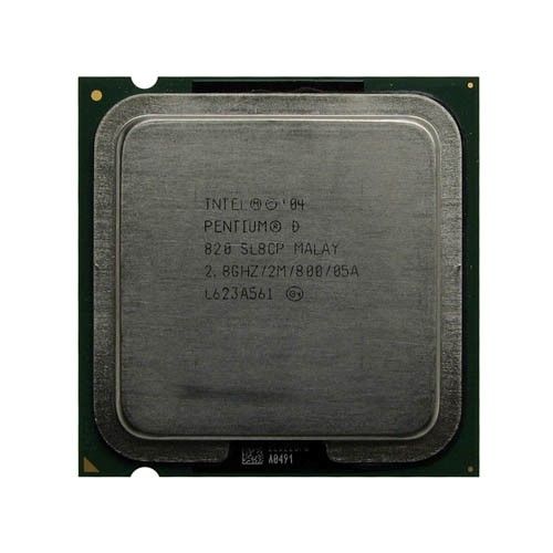 BX80551PG280FT2 Intel Pentium D 820 Dual-Core 2.80GHz 800MHz FSB 2MB L2 Cache Socket LGA775 Processor