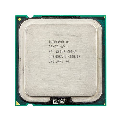 BX80552651 Intel Pentium 4 651 Single-Core 3.40GHz 800MHz FSB 2MB L2 Cache Socket LGA775 Processor