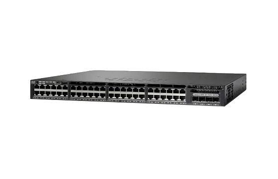 C1-WS-3650-48PS/K9 Cisco One Catalyst 3650 Series 3650-38PS 48 x RJ-45 Ports PoE+ 10/100/1000Base-T + 4 x SFP Uplink Ports Layer 3 Managed 1U Rack-mountable Gigabit Ethernet Network Switch