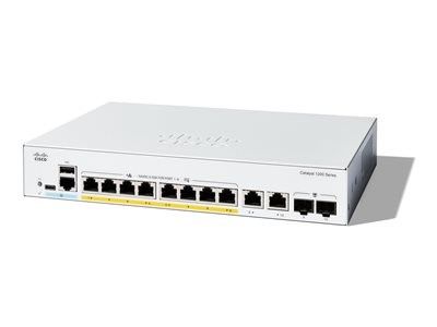 C1200-8P-E-2G Cisco Catalyst 1200 8-Port Gigabit PoE+ Network Switch