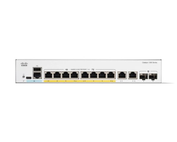 C1300-8T-E-2G Cisco Catalyst 1300 8-Port Gigabit Managed Network Switch