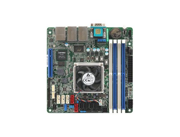 C3558D4I-4L ASRock Socket FCBGA1310 System on Chip Chipset Mini-ITX System Board (Motherboard) Supports Atom C3558 Series DDR4 4x DIMM