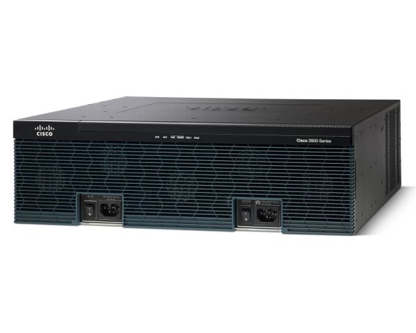 C3925-VSEC/K9 Cisco 3900 Series 3925 3 x Ports 1000Base-T LAN/WAN + 2 x Ports SFP (mini-GIBIC) + 9 x Expansion Slots 3U Rack-mountable Integrated Service Router