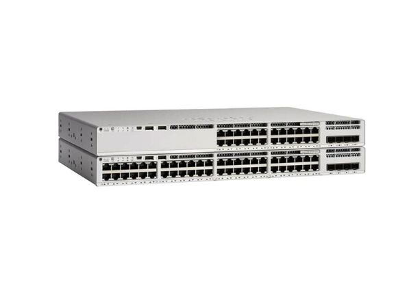 C9200L-24T-4X-A-RF Cisco Catalyst 9200L Series 9200L-24T-4X 24 x RJ-45 Ports 10/100/100Base-T + 4 x SFP+ Layer 3 Managed Rack-mountable Gigabit Ethernet Network Switch