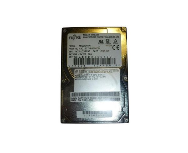 CA01677-B86000DL Fujitsu Mobile 4.09GB 4000RPM ATA-33 512KB Cache 2.5-inch Hard Drive