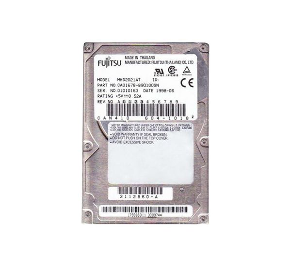 CA01678-B90100SN Fujitsu Mobile 2.16GB 4000RPM ATA-33 512KB Cache 2.5-inch Hard Drive