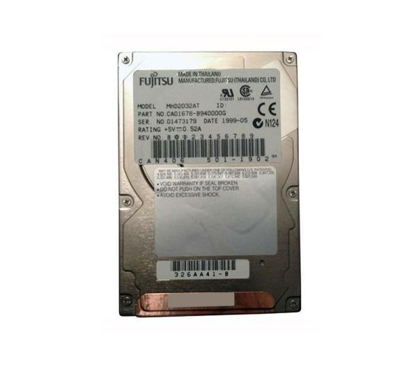 CA01678-B940000G Fujitsu Mobile 3.2GB 4000RPM ATA-33 512KB Cache 2.5-inch Hard Drive