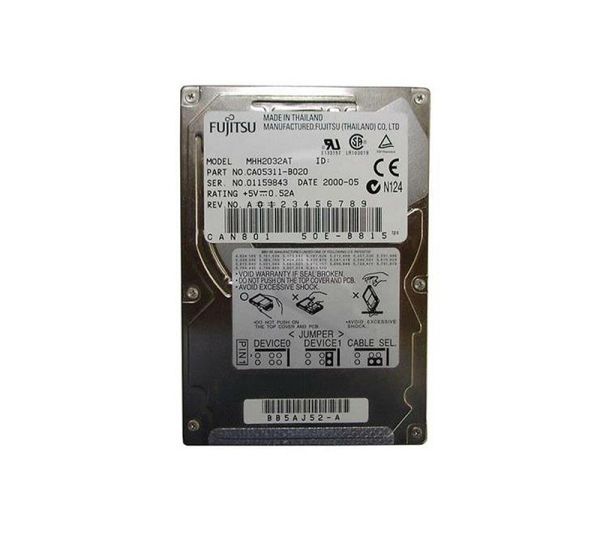 CA05311-B020 Fujitsu Mobile 3.2GB 4200RPM ATA-33 512KB Cache 2.5-inch Hard Drive