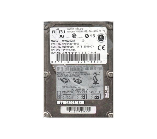 CA05429-B011 Fujitsu Mobile 5GB 4200RPM ATA-66 2MB Cache 2.5-inch Hard Drive