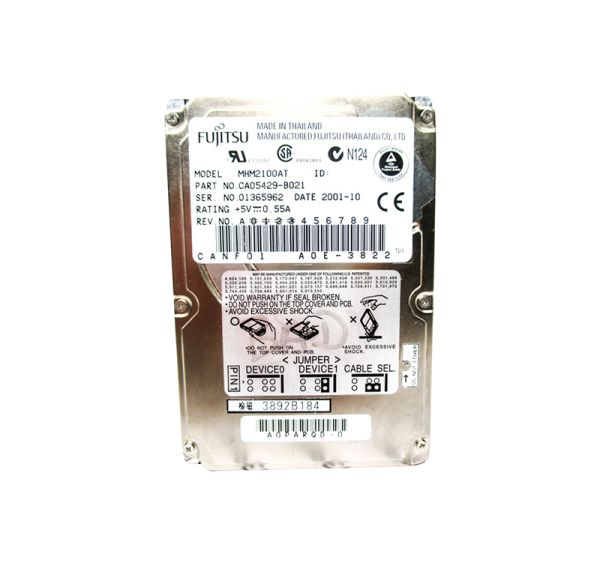 CA05429-B021 Fujitsu Mobile 10GB 4200RPM ATA-66 2MB Cache 2.5-inch Hard Drive