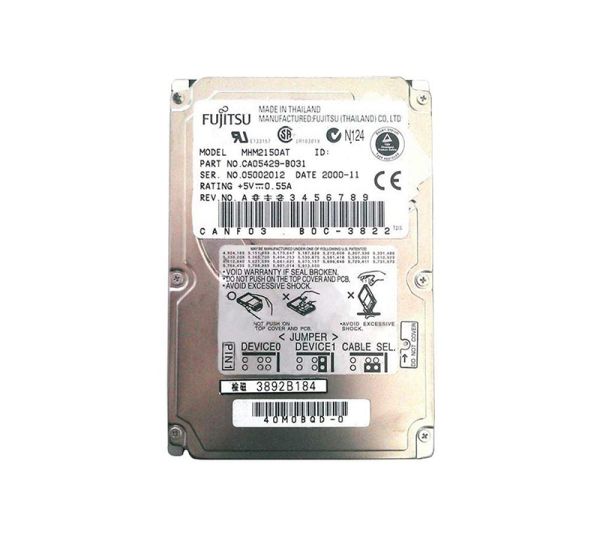 CA05429-B031 Fujitsu Mobile 15GB 4200RPM ATA-66 2MB Cache 2.5-inch Hard Drive