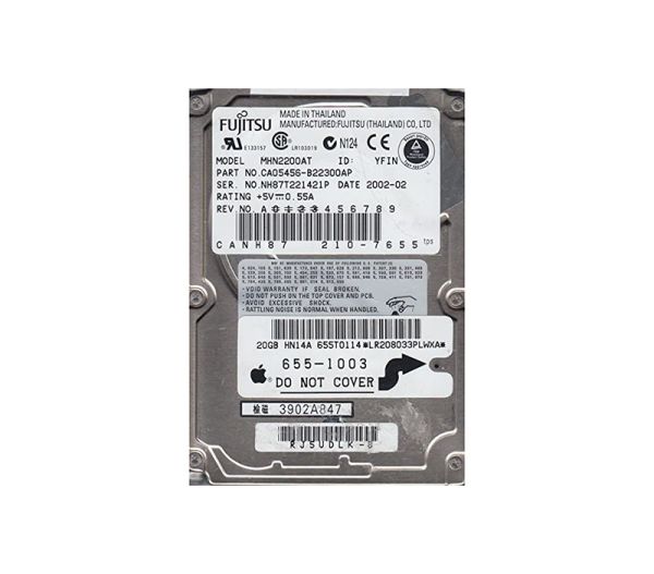CA05456-B22300AP Fujitsu Mobile 20GB 4200RPM ATA-100 2MB Cache 2.5-inch Hard Drive