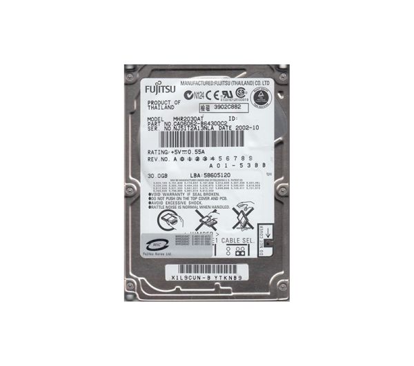CA06062-B64300C2 Fujitsu Mobile 30GB 4200RPM ATA-100 2MB Cache 2.5-inch Hard Drive