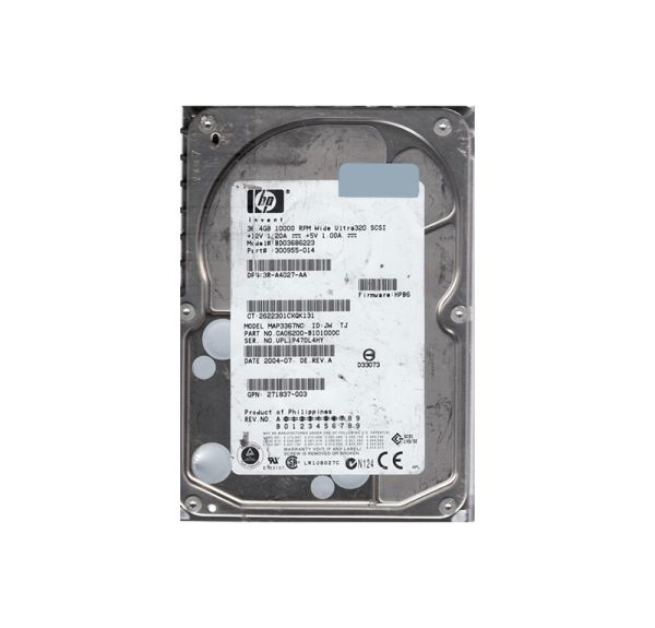 CA06200-B10100DC Fujitsu Enterprise 36.7GB 10000RPM Ultra-320 SCSI 80-Pin Hot-Pluggable 8MB Cache 3.5-inch Hard Disk Drive