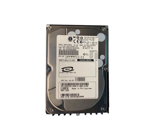 CA06200-B20300DL Fujitsu 73GB 10000RPM 80-Pin 3.5-inch Ultra-320 SCSI Hot Swap Hard Drive