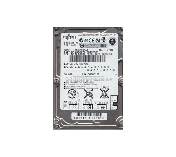CA06272-B64300C3 Fujitsu Mobile 30GB 4200RPM ATA-100 2MB Cache 2.5-inch Hard Drive