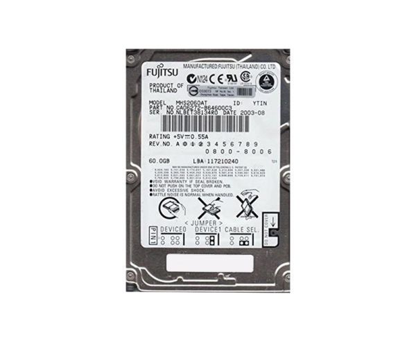 CA06272-B64600C3 Fujitsu Mobile 60GB 4200RPM ATA-100 2MB Cache 2.5-inch Hard Drive