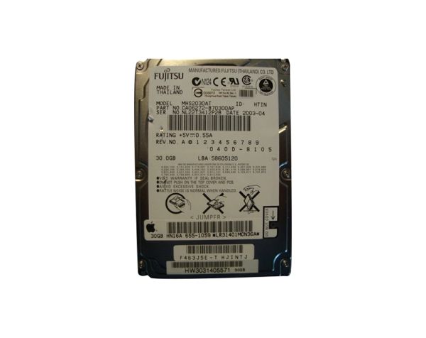 CA06272-B70300AP Fujitsu Mobile 30GB 4200RPM ATA-100 2MB Cache 2.5-inch Hard Drive