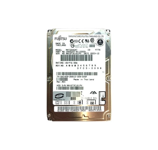 CA06297-B11200DL Fujitsu Mobile 40GB 4200RPM ATA-100 2MB Cache 2.5-inch Hard Drive