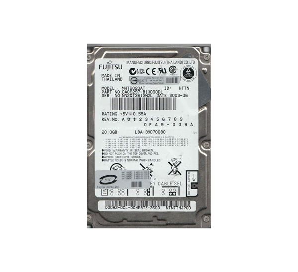 CA06297-B13000DL Fujitsu Mobile 20GB 4200RPM ATA-100 2MB Cache 2.5-inch Hard Drive