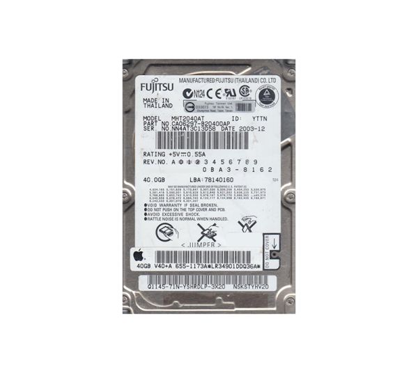 CA06297-B20400AP Fujitsu Mobile 40GB 4200RPM ATA-100 2MB Cache 2.5-inch Hard Drive