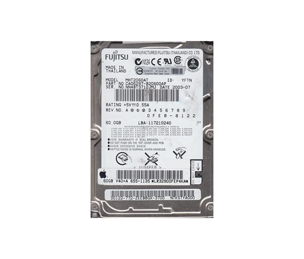 CA06297-B20600AP Fujitsu Mobile 60GB 4200RPM ATA-100 2MB Cache 2.5-inch Hard Drive