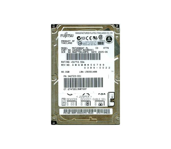 CA06297-B23800C1 Fujitsu Mobile 80GB 4200RPM ATA-100 8MB Cache 2.5-inch Hard Drive