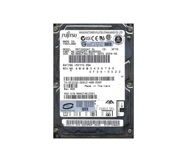 CA06297-B25600DL Fujitsu Mobile 60GB 4200RPM ATA-100 2MB Cache 2.5-inch Hard Drive
