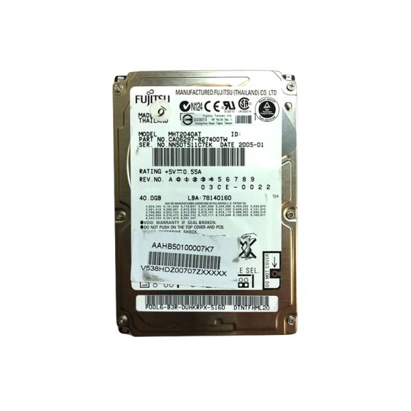 CA06297-B27400TW Fujitsu Mobile 40GB 4200RPM ATA-100 2MB Cache 2.5-inch Hard Drive