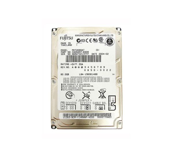 CA06297-B308 Fujitsu Mobile 80GB 4200RPM ATA-100 8MB Cache 2.5-inch Hard Drive