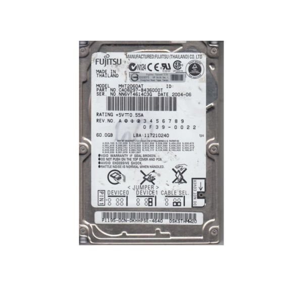 CA06297-B436000T Fujitsu Mobile 60GB 4200RPM ATA-100 2MB Cache 2.5-inch Hard Drive