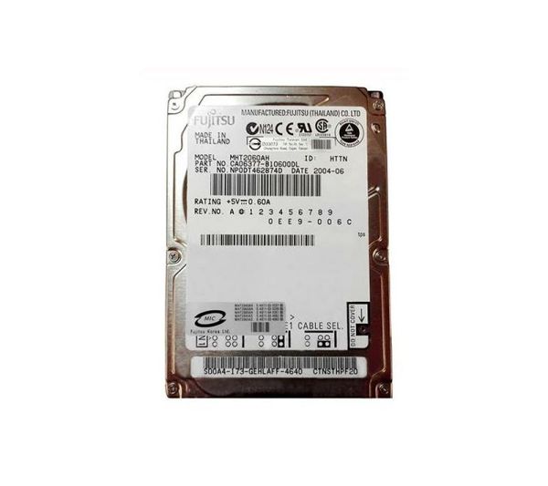 CA06377-B10600DL Fujitsu Mobile 60GB 5400RPM ATA-100 8MB Cache 2.5-inch Hard Drive