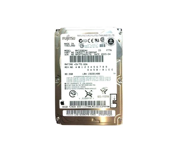CA06377-B15800AP Fujitsu Mobile 80GB 5400RPM ATA-100 8MB Cache 2.5-inch Hard Drive