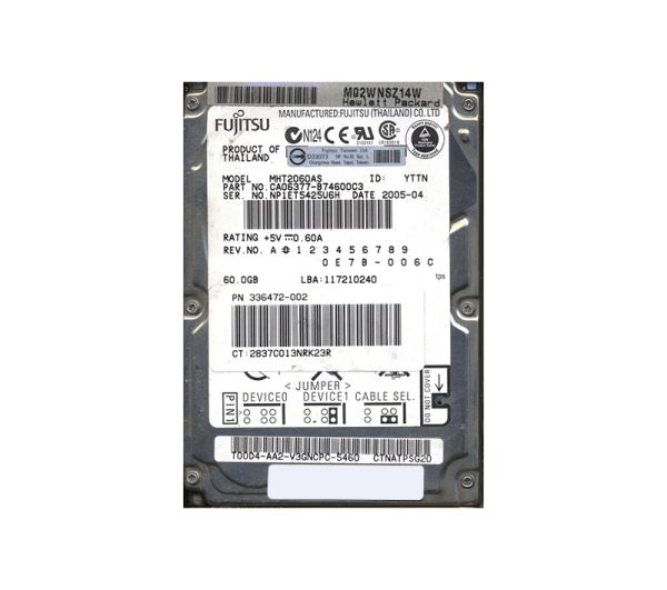 CA06377-B74600C3 Fujitsu Mobile 60GB 5400RPM ATA-100 8MB Cache 2.5-inch Hard Drive