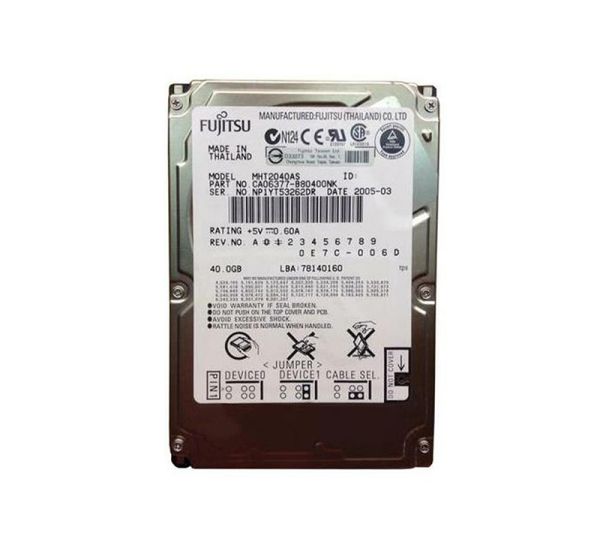 CA06377-B80400NK Fujitsu Mobile 40GB 5400RPM ATA-100 8MB Cache 2.5-inch Hard Drive